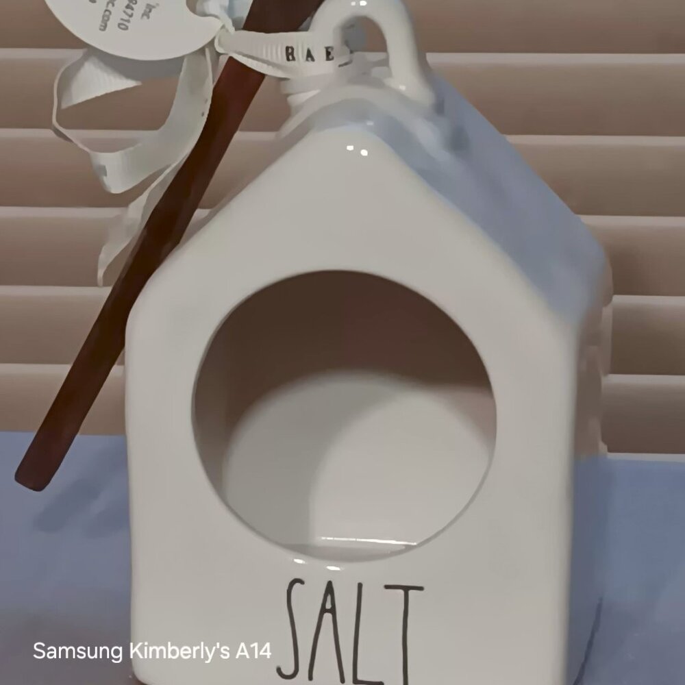 Rae Dunn SALT Ceramic House Cellar | Farmhouse Kitchen Decor